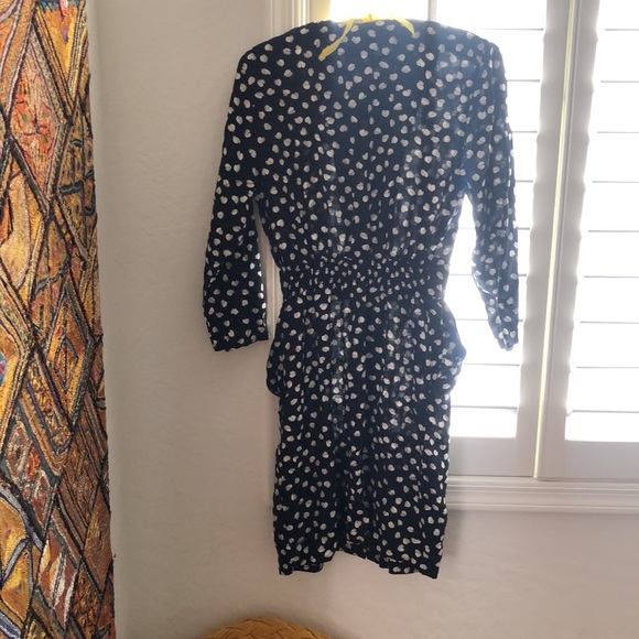 Vintage 1980’s Karin Stevens Petite Black White Broken Heart Print Dress Sz 8 - Picture 11 of 16